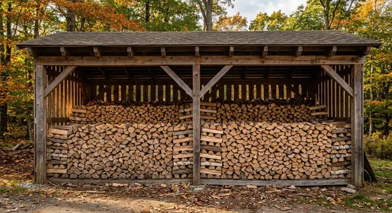 Укладка дров в Чехове, улица Заречная, 36