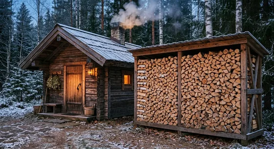 Укладка дров в Чехове, улица Парковая, 2Б